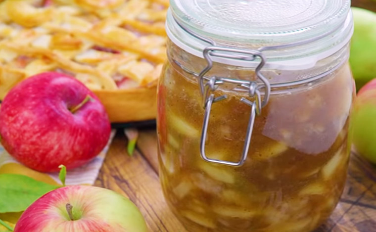 Консервированная начинка для яблочного пирога