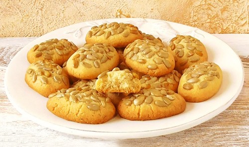 Песочное печенье с семечками