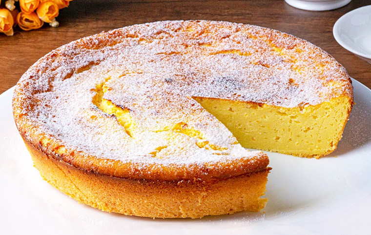 Творожный пирог с лимоном