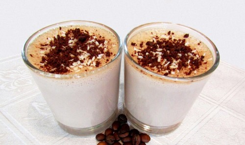 Шоколадно-кофейный десерт на агаре