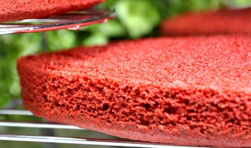 Бисквит для торта «Красный бархат»