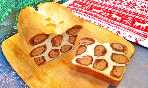 Леопардовый молочный хлеб