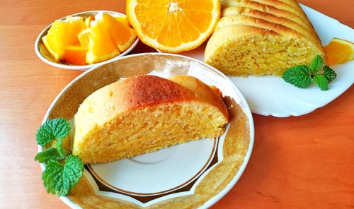 Постный апельсиновый кекс