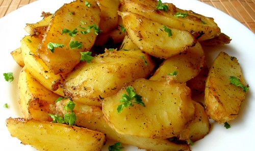 Румяная картошка в духовке