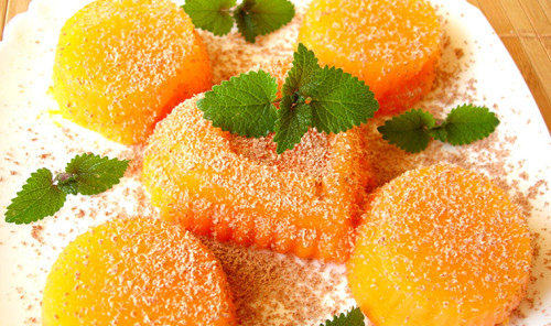 Десерт из тыквы и апельсинового сока