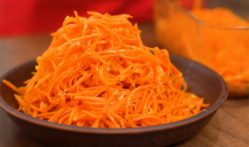 Хрустящая морковка по-корейски