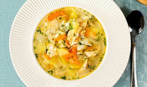 Рыбный суп с вермишелью и картофелем