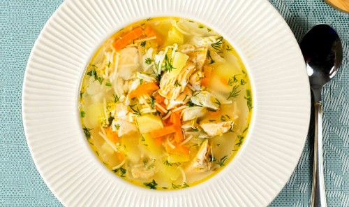 Рыбный суп с вермишелью и картофелем