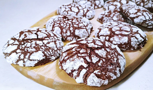 Мраморное шоколадное печенье «Трещинки»