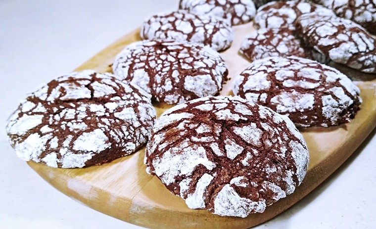 Мраморное шоколадное печенье «Трещинки»