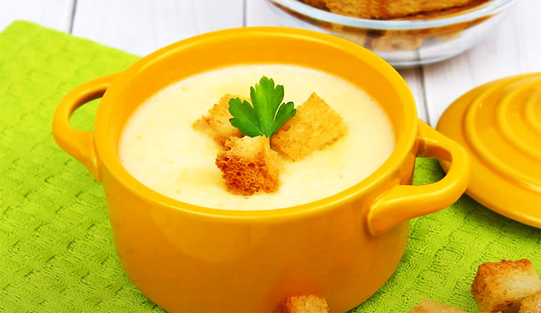 Суп-пюре с плавленым сливочным сыром