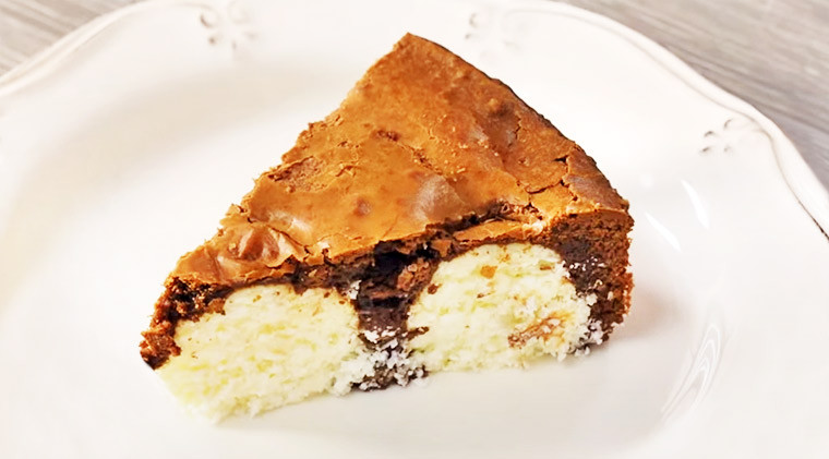 Шоколадно-кокосовый пирог