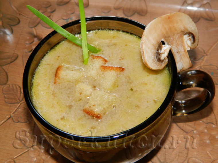 Грибной суп-пюре со сливками