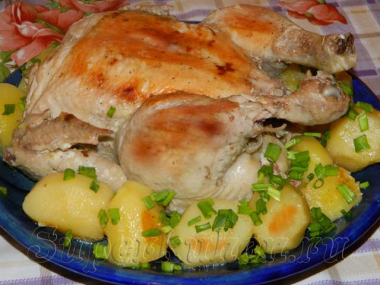 Курица с картошкой в мультиварке