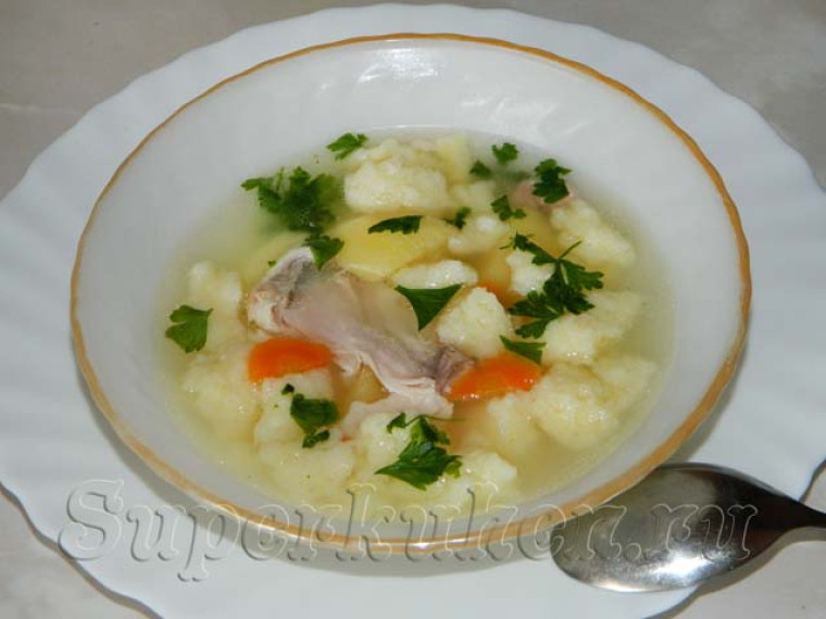 Суп с клецками пошаговый рецепт с фото
